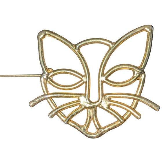 Gold-Tone Cat & Birdcage Pins Set Of 3 - Picture 4 of 7